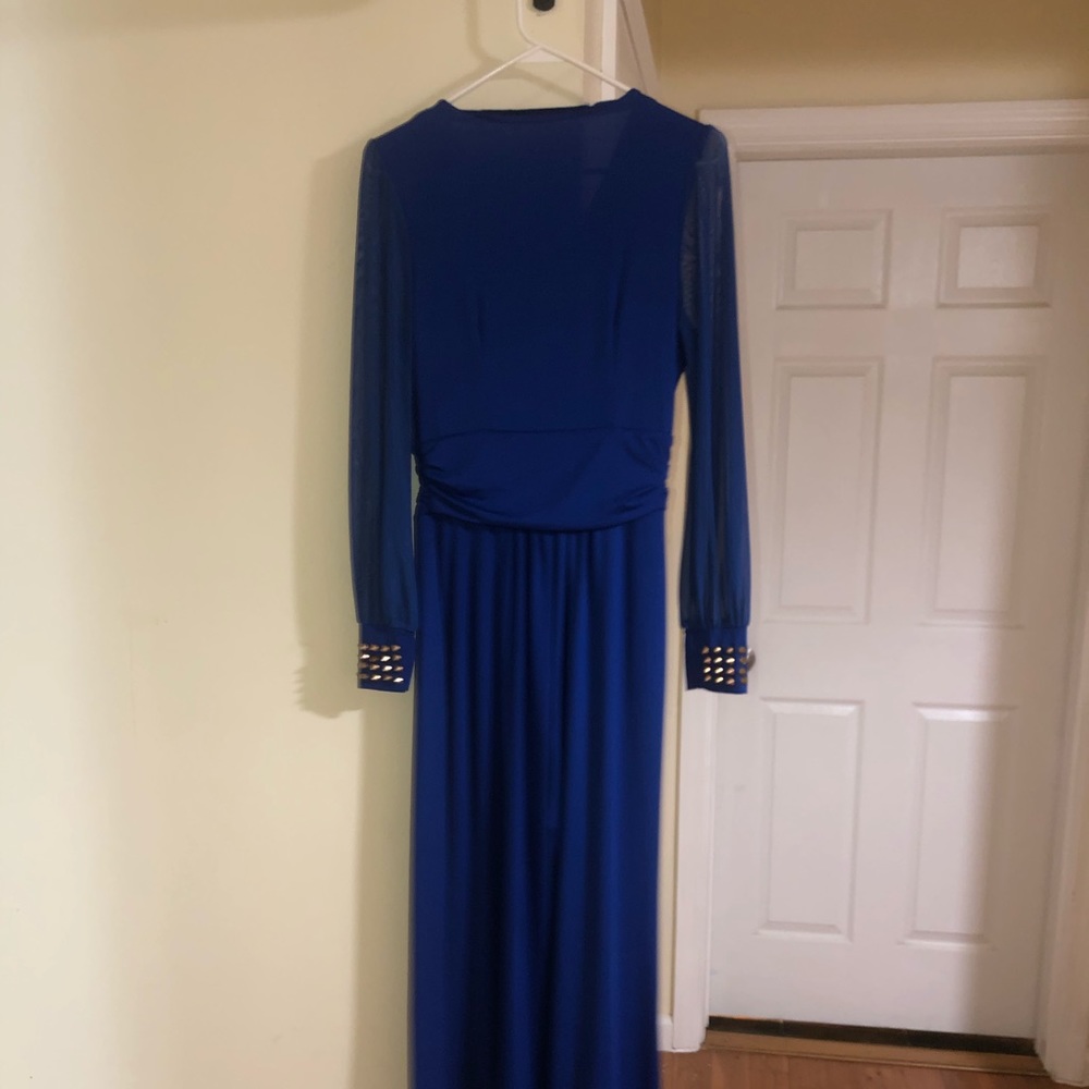 Blue jumpsuit